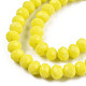 Opaque Solid Color Glass Beads Strands US-EGLA-A034-P4mm-D26-2