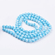 Spray Painted Glass Bead Strands US-GLAA-R139-8mm-M-2