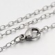 304 Stainless Steel Cable Chain Necklaces US-STAS-O053-06P-1