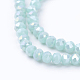 Electroplate Glass Beads Strands US-EGLA-R048-3mm-M2-3