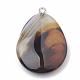 Dyed Natural Striped Agate/Banded Agate Pendants US-G-T099-14-3