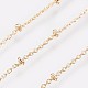 Long-Lasting Plated Brass Cable Chain Necklaces US-NJEW-K112-09G-NF-3