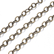 Brass Flat Oval Cable Chains US-CHC029Y-AB-2