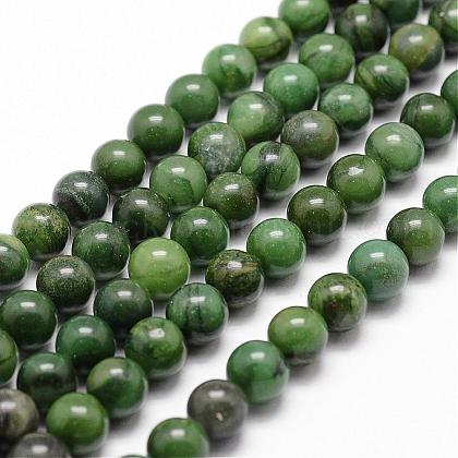 Natural African Jade Beads Strands US-G-D840-53-8mm-A-1