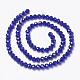 Opaque Solid Color Glass Beads Strands US-EGLA-A034-P4mm-D07-2