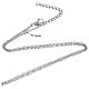 304 Stainless Steel Cable Chain Necklace US-STAS-T040-PJ206-55-3