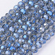 Electroplate Glass Beads Strands US-EGLA-D021-59-1