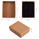 Kraft Cotton Filled Cardboard Paper Jewelry Set Boxes US-CBOX-R036-11A-4