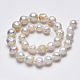 Natural Baroque Pearl Keshi Pearl Beads Strands US-PEAR-R064-10-2