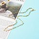 304 Stainless Steel Paperclip Chains Necklace US-NJEW-JN03593-01-4