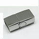 304 Stainless Steel Magnetic Clasps with Glue-in Ends US-STAS-I011-12-3