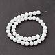 Round White Glass Beads Strands US-X-GR8mm26Y-3