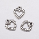Antique Silver Plated Tibetan Style Zinc Alloy Heart Pendants US-X-AC0324-1