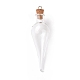 Teardrop Glass Cork Bottle Big Pendants US-AJEW-A041-01C-2