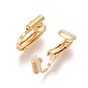 Brass Clip-on Earring Converters Findings US-KK-L175-01G-2