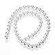 Electroplate Non-magnetic Synthetic Hematite Beads Strands US-G-Q466-4mm-02-2