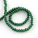 Faceted Solid Color Glass Rondelle Bead Strands US-GLAA-Q044-4mm-10-2