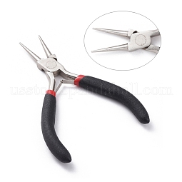 5 inch Carbon Steel Rustless Round Nose Pliers for Jewelry Making Supplies US-P035Y-1