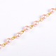 Handmade Round Glass Pearl Beads Chains for Necklaces Bracelets Making US-AJEW-JB00036-2