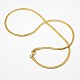 Trendy Men's 304 Stainless Steel Herringbone Chain Necklaces US-NJEW-M074-C-01-2