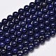 Dyed Natural Lapis Lazuli Round Beads Strands US-G-M169-8mm-05-1