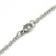 Trendy Unisex 304 Stainless Steel Cable Chain Necklaces US-NJEW-L043-16P-3
