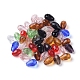 Mixed Faceted Glass Beads US-X-GLAA-R024-11x8mm-M-1
