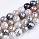Electroplate Natural Agate Beads Strands US-G-T131-54E-1