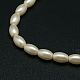 Eco-Friendly Glass Pearl Barrel Beads Strands US-X-HY-O001-B-03-2