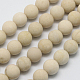 Natural Fossil Beads Strands US-G-D694-6mm-2