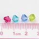 Mixed Color Chunky Dyed Transparent Acrylic Faceted Bicone Spacer Beads for Kids Jewelry US-X-DBB6mm-4