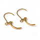 Golden Plated Brass Leverback Earring Findings US-X-EC223-G-2