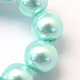 Baking Painted Pearlized Glass Pearl Round Bead Strands US-HY-Q003-6mm-45-3