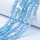 Electroplate Glass Beads Strands US-EGLA-A034-J8mm-A06-1