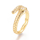 Brass Micro Pave Clear Cubic Zirconia Cuff Rings US-RJEW-L097-02G-3