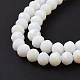 Electroplate Opaque Solid Color Glass Beads Strands US-EGLA-A034-P4mm-L17-4