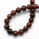 Natural Mahogany Obsidian Round Beads Strands US-G-S163-6mm-2