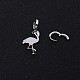 Unusually Platinum Tone Alloy Dangle Earrings US-EJEW-L194-04P-4