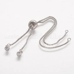 Rack Plating Brass Chain Bracelet Making US-KK-A142-017P