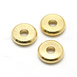 Brass Spacer Beads US-KK-E357-10mm-G