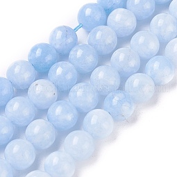 Natural White Jade Beads Strands US-G-I222-8mm-02