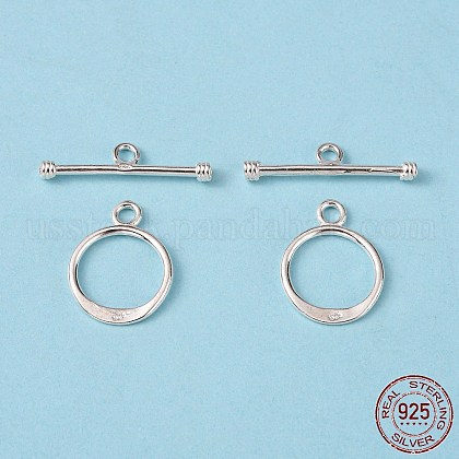 925 Sterling Silver Toggle Clasps US-STER-A008-37-1
