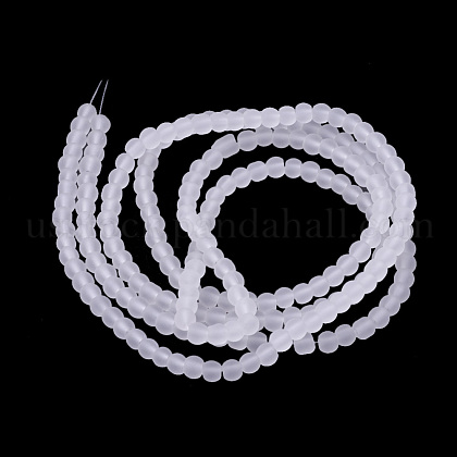 Baking Paint Transparent Glass Bead Strands&nbsp;US-GLAA-S031-4mm-13-2