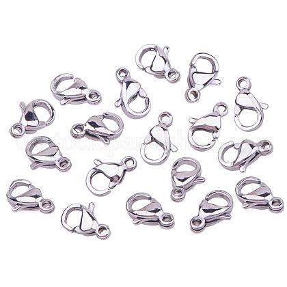 PandaHall Elite 304 Stainless Steel Lobster Claw Clasps US-STAS-PH0010-02A-1