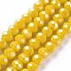 Electroplate Glass Beads Strands US-EGLA-A034-P6mm-A07-1