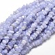 Natural Blue Lace Agate Chip Beads Strands US-G-E271-73-1