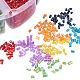 Multicolor Glass Seed Beads Diameter 2.2mm Mini Loose Beads 1 Box for Jewelry Making US-SEED-PH0001-21-2