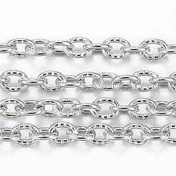 304 Stainless Steel Textured Cable Chains US-CHS-H012-01P