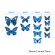 Artificial Plastic Butterfly Decorations US-DJEW-PH0002-01-2