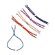 Adjustable Nylon Cord Slider Bracelet Making US-MAK-F026-A-P-2